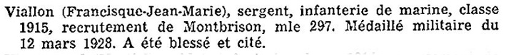 VIALLON Francisque Jean-Marie - Légion d'honneur -  .jpg