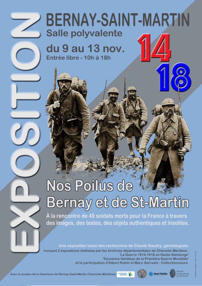 Affiche expo hommage MPLF Bernay-St Martin