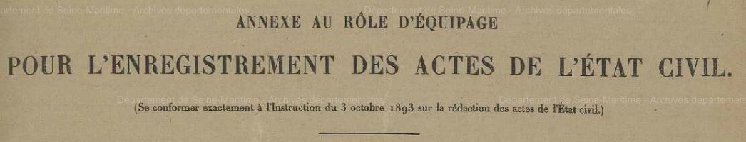 Rôle d'équipage - Actes d'état civil - .JPG