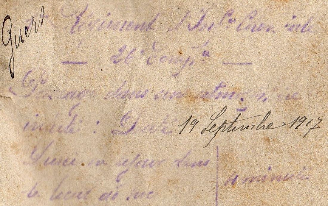 extrait liivret militaire GUERS