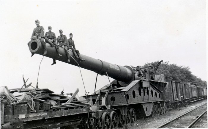 Les soldats allemands de Clerval en visite. 30/06/1940