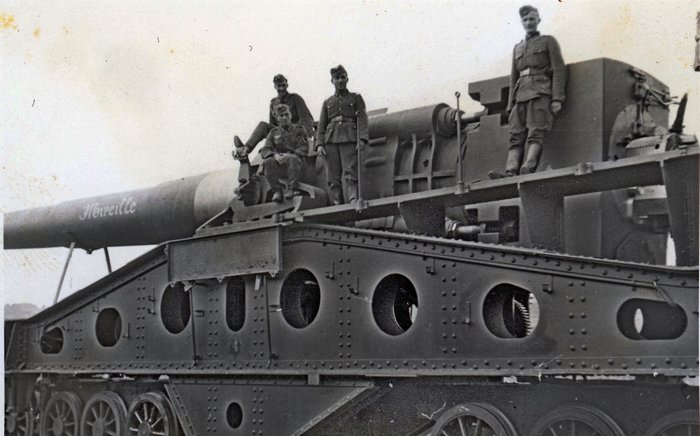 Les soldats allemands de Clerval en visite. 30/06/1940