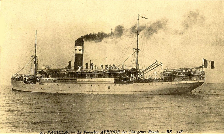 AFRIQUE – Paquebot mixte  – Chargeurs réunis  – III  – .jpg
