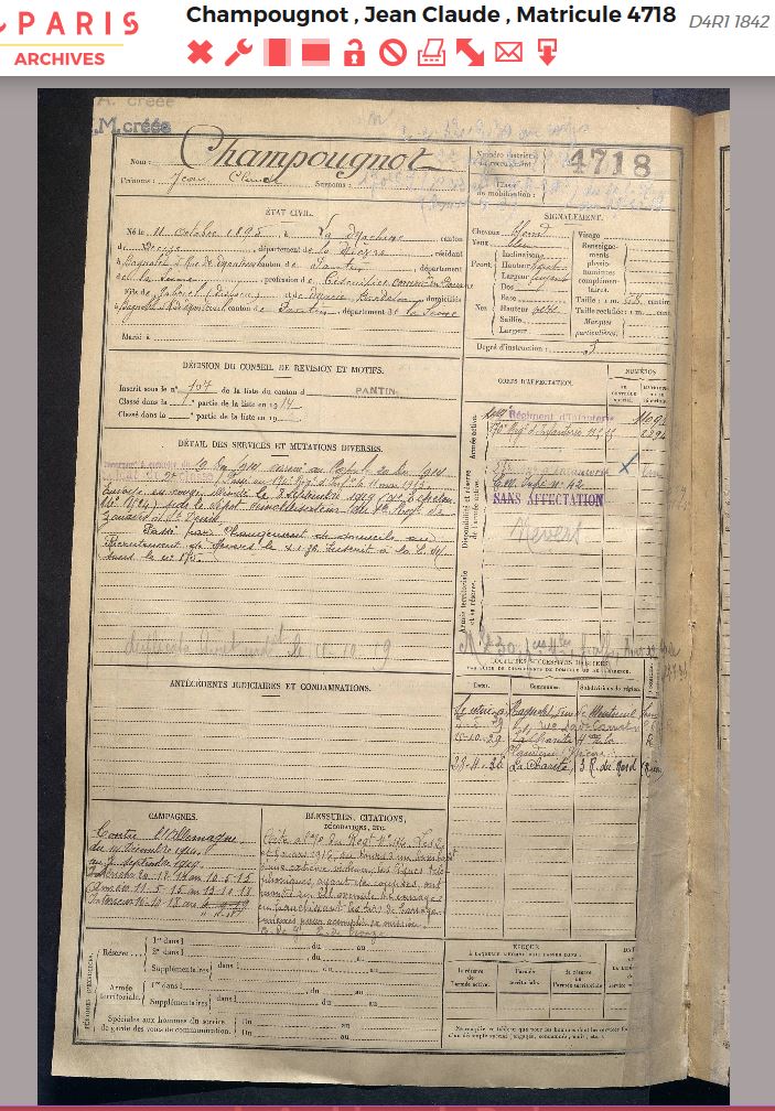 CHAMPOUGNOT Jean-Claude    matricule 4718     1er Bureau Seine.JPG