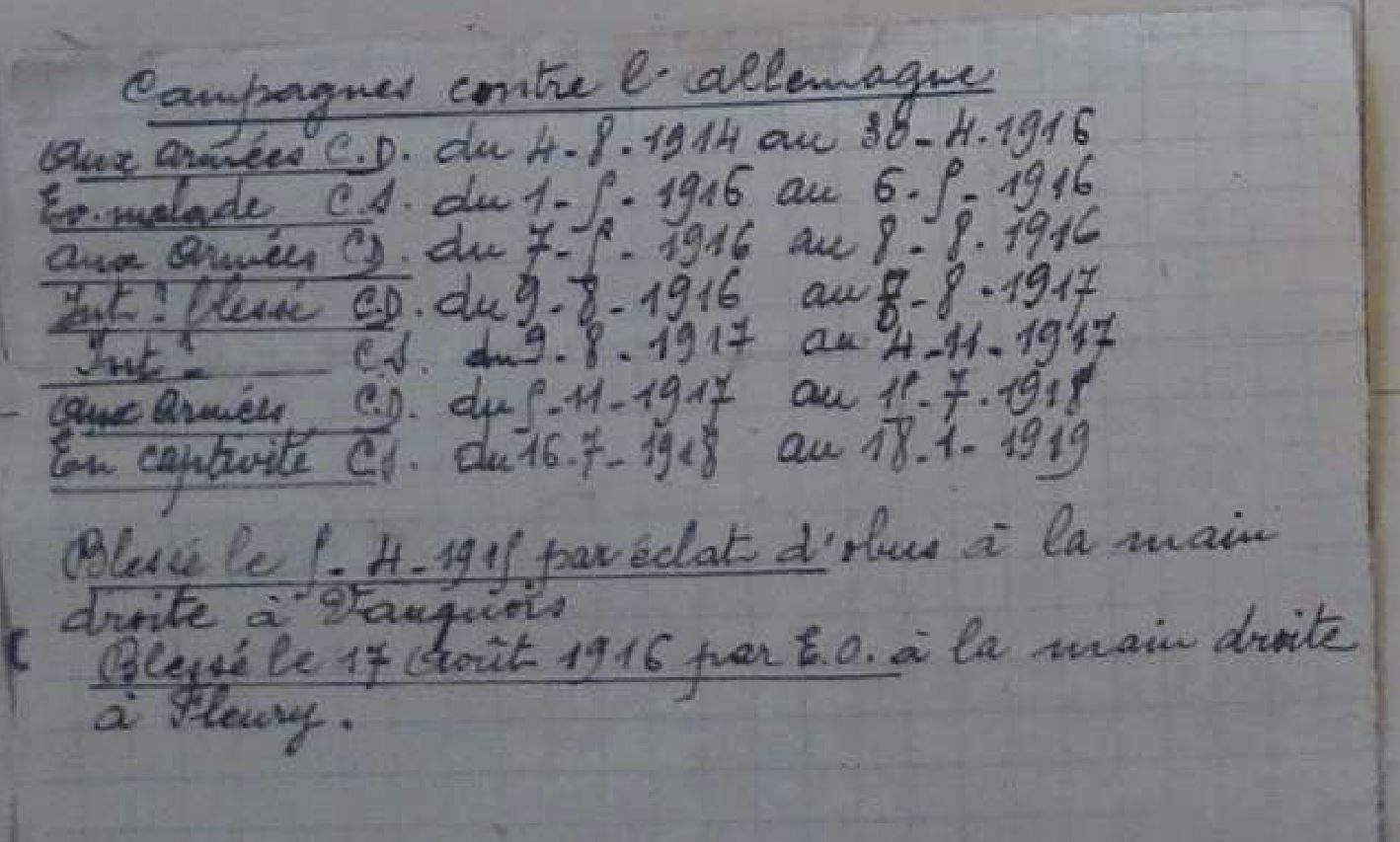 Guers fiche matricule