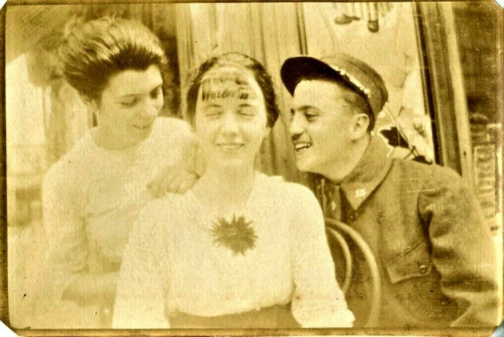Poilu et l'idylle des femmes à VILLE DOMMANGE près REIMS Marne 1914 1918 s-l1600.jpg