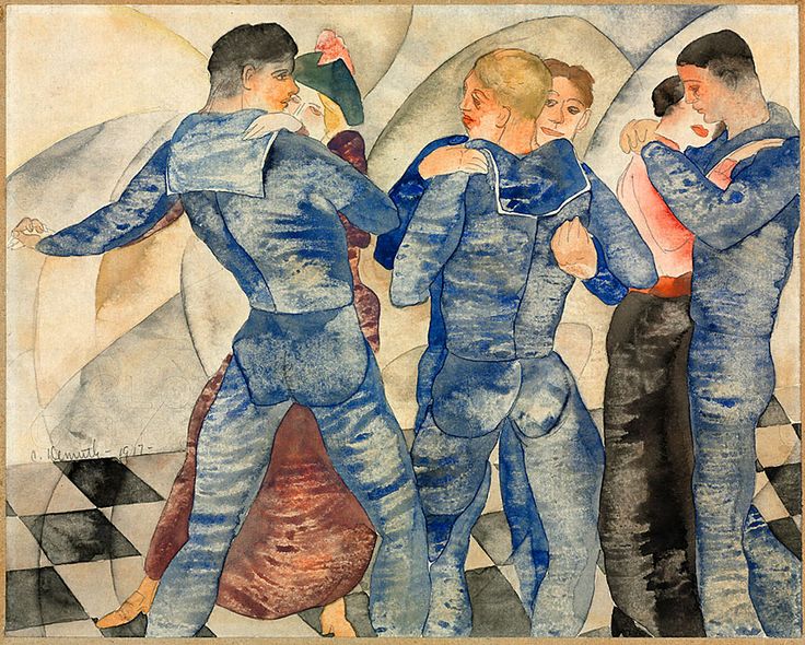 Demuth Charles  Dancing Sailors 1917 Watercolor and pencil on paper 20.3.jpg