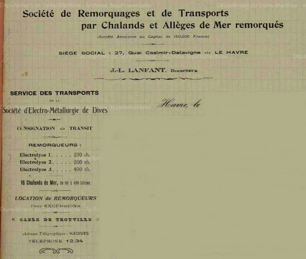 Société de remorquages et de transports ... - Le Havre -  .JPG
