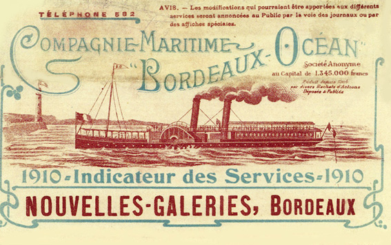 Compagnie maritime Bordeaux-Océan - Indicateur 1910 -  .jpg