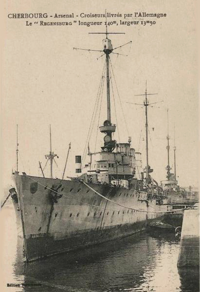 STRASBOURG, ex-S.M.S. REGENSBURG – Croiseur – II – .jpg