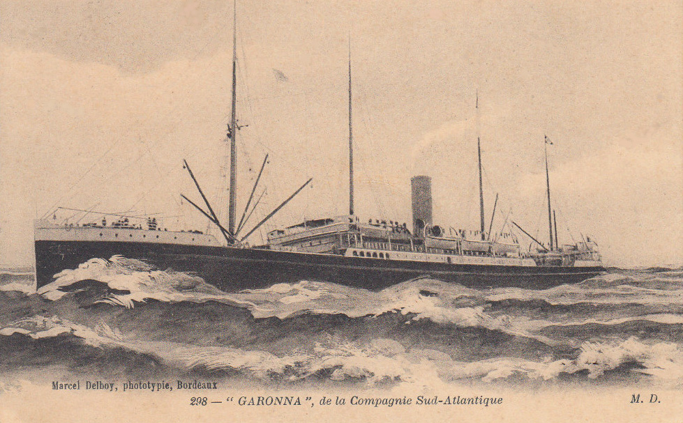 GARONNA – Paquebot – Compagnie de navigation Sud-Atlantique – I – .jpg