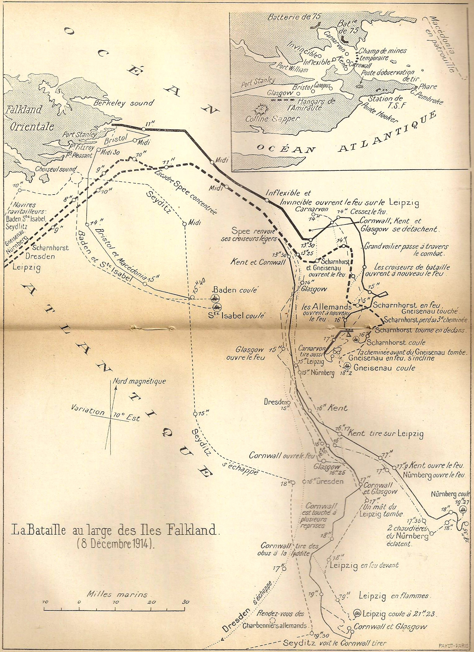 Bataille des îles Falkland - 8 décembre 1914 - .jpg