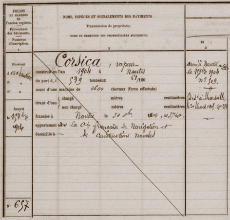 Corsica - N. f° 221, n° 657 - .JPG