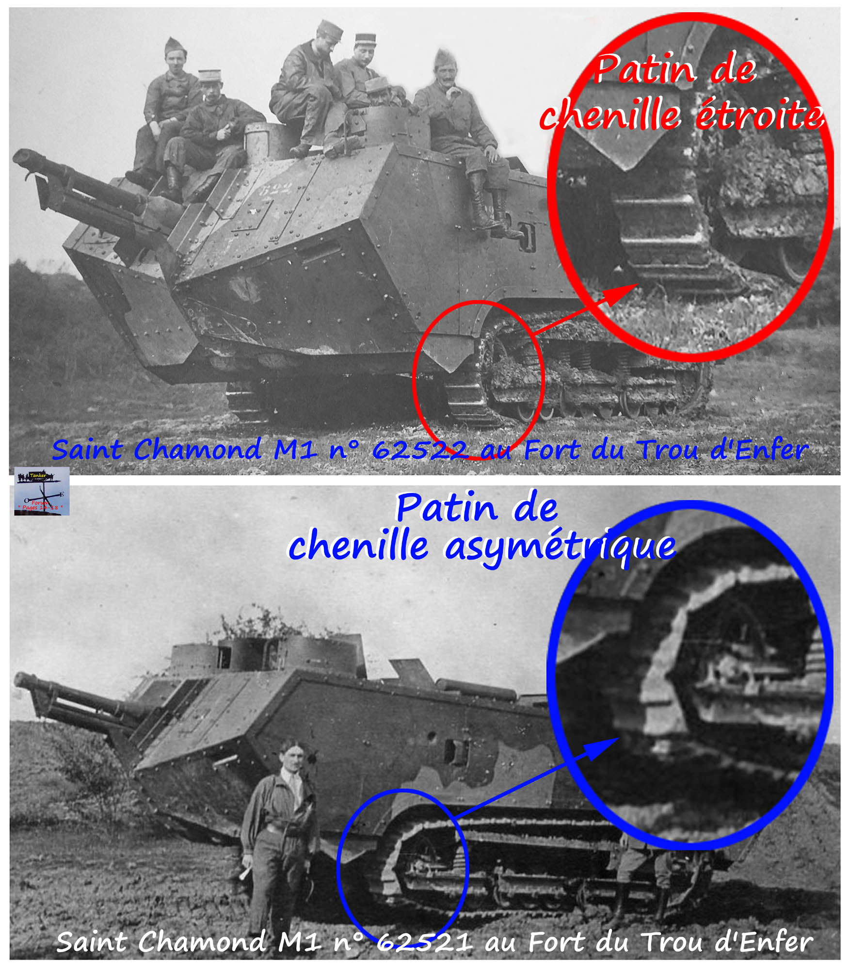 27 - Patins de chenille de St Chamond M1 n° 521 et 522.jpg