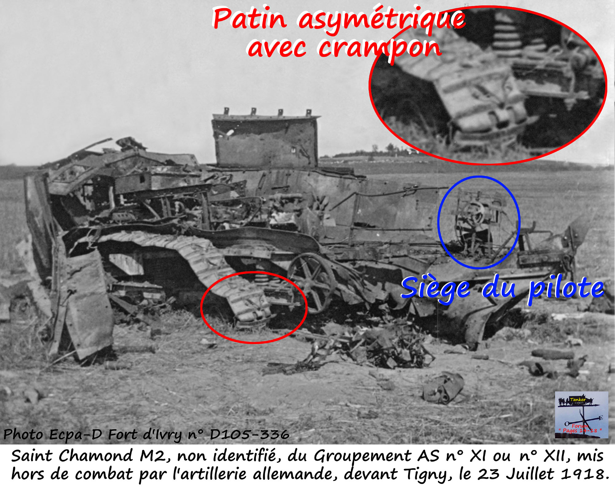 32 - Patin de chenille asymétrique d'un St Chamond M2 détruit vers Tigny.jpg