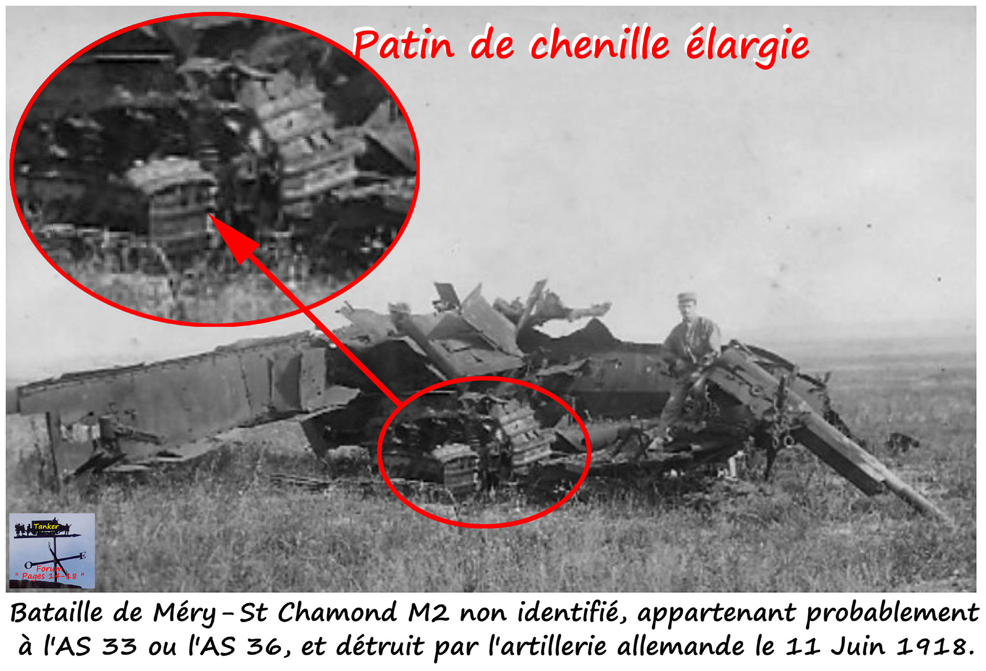 35 - Patin de chenille élargie d'un St Chamond M2 détruit à Méry.jpg