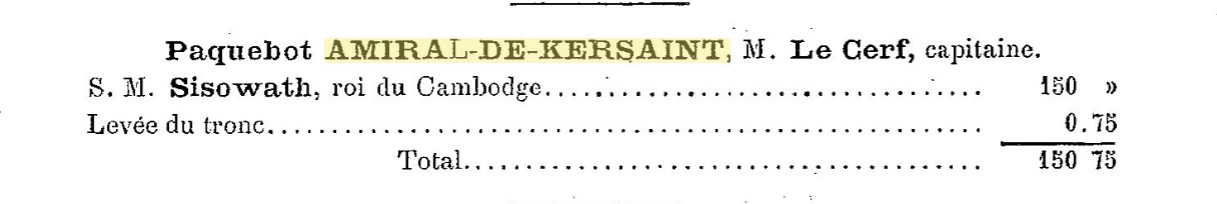 AMIRAL DE KERSAINT - 1906