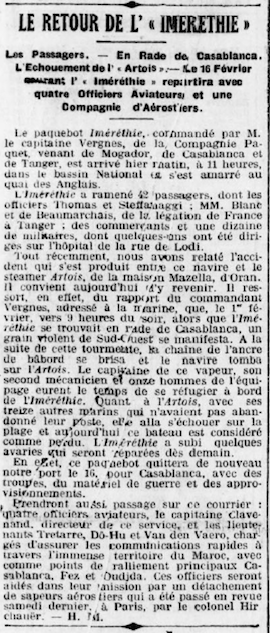 Le Petit Marseillais du 13/02/1912