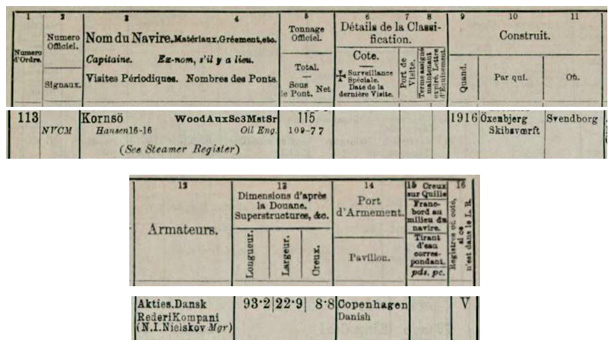 L.R.S. 1917-1918 - Sailling vessels - Lettre K. - n° 113 - .JPG