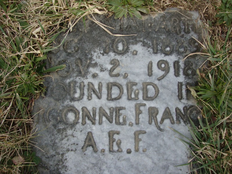 MALATRE Jules ou MALARTRE Jean (français) Pvt Co K 319th Inf 80th Div 2663903 DCD 02-11-18 KIA cim 1048 CHARPENTRY croix 17 le 23-04-19 cim 1232 ROMAGNE croix 203 McDonald en Pennsylvanie pas sur FaG (6C).jpg