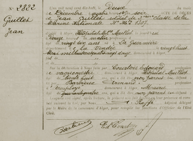 GUILLET (J.-J.) - Décès -  .JPG