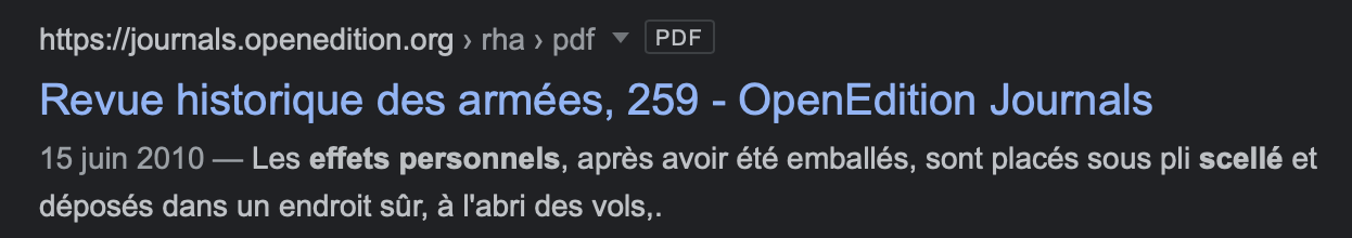 Revue historique des armées, 259 - OpenEdition Journals.png