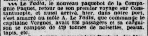 Source: Le Petit Marseillais du 24/12/1920