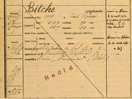 Bitche - Le Havre - f° 606, n° 1.837 - .JPG