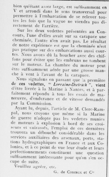 Vedette de Coninck