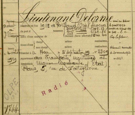 Lieutenant-Delorme – Le Havre – f° 575, n° 1.744 – .JPG