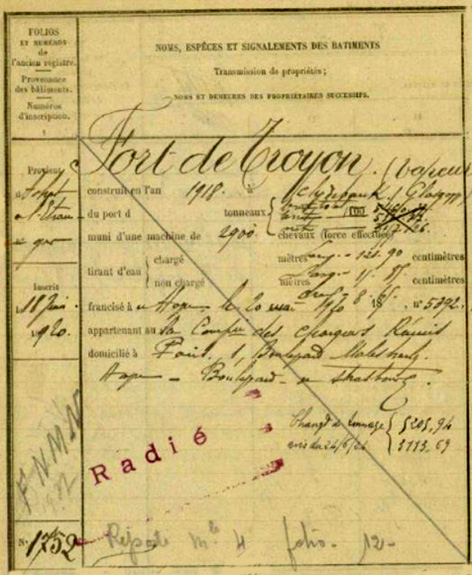 Fort-de-Troyon – Le Havre – f° 578, n° 1.751 – .JPG