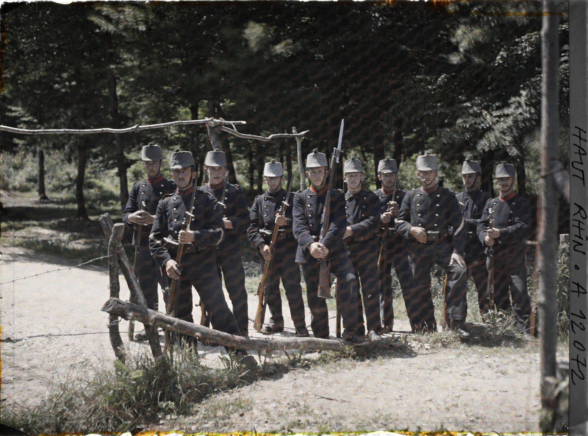 Frontière suisse, juin 1917, photo de Paul Castelnau.