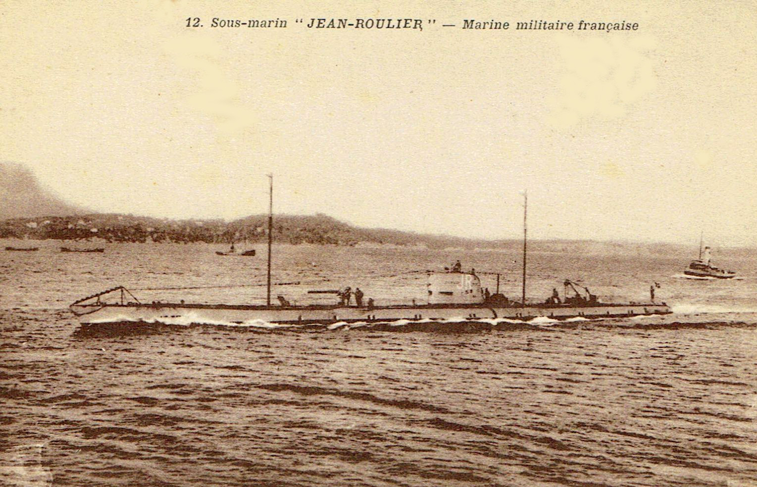 JEAN-ROULIER – Sous-marin, ex-U-166 allemand – V – .jpg