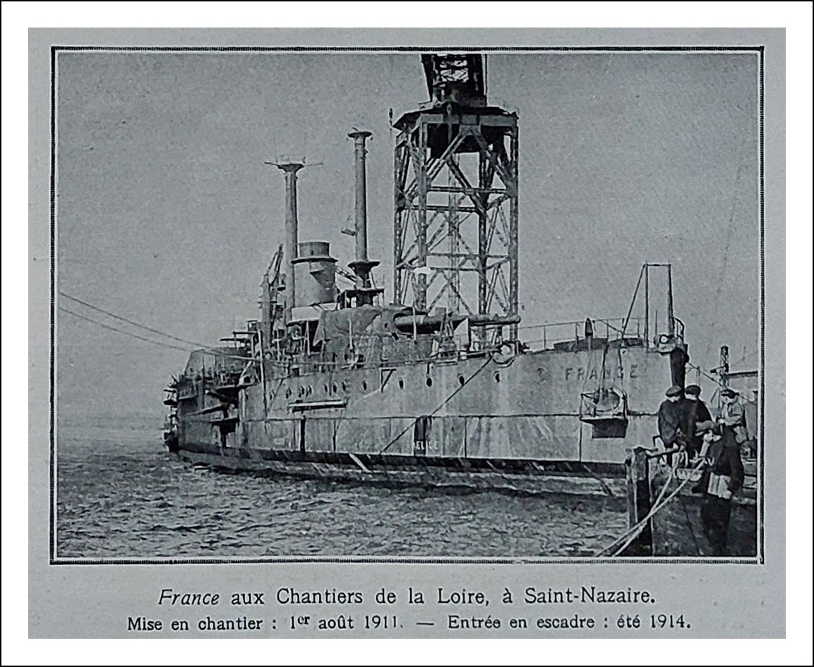 Photographies de nos cuirassés en achèvement prises durant la première semaine de mars 1914