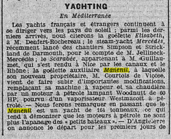 Yacht MANEMIL