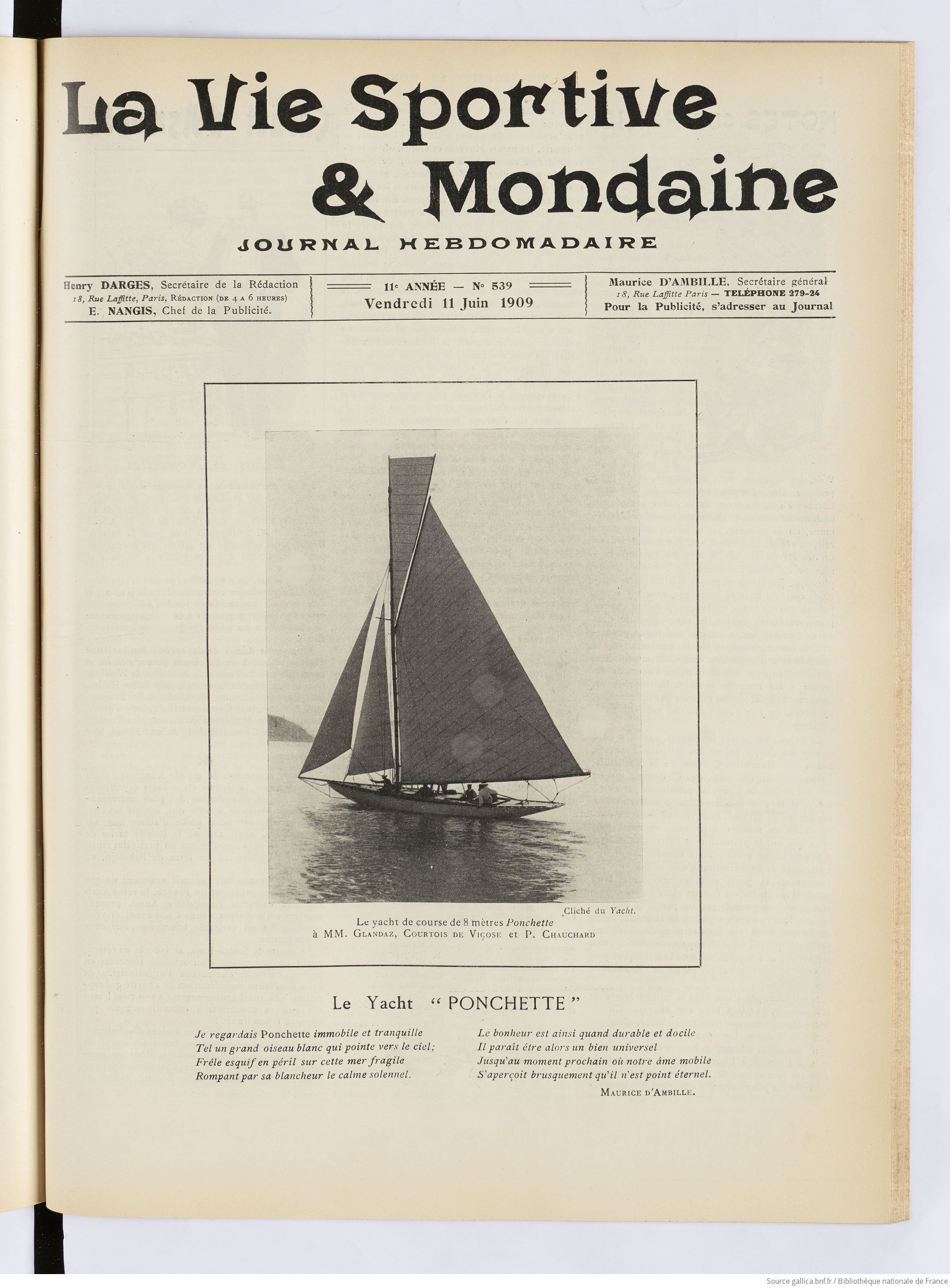 Yacht PONCHETTE