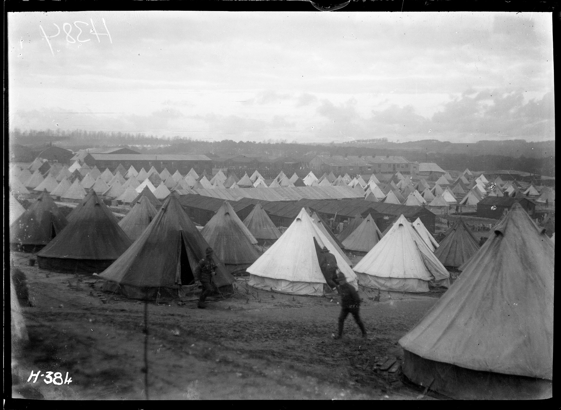 Camp d'Étaples, partie néo-zélandaise. 9 novembre 1917. <br />Photo de Henry Armytage Sanders, the National Library of New Zealand.