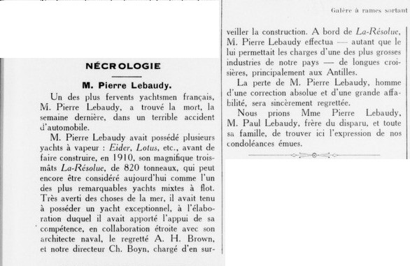 LA RESOLUE Pierre Lebaudy Le Yacht 1929-08-10.jpg