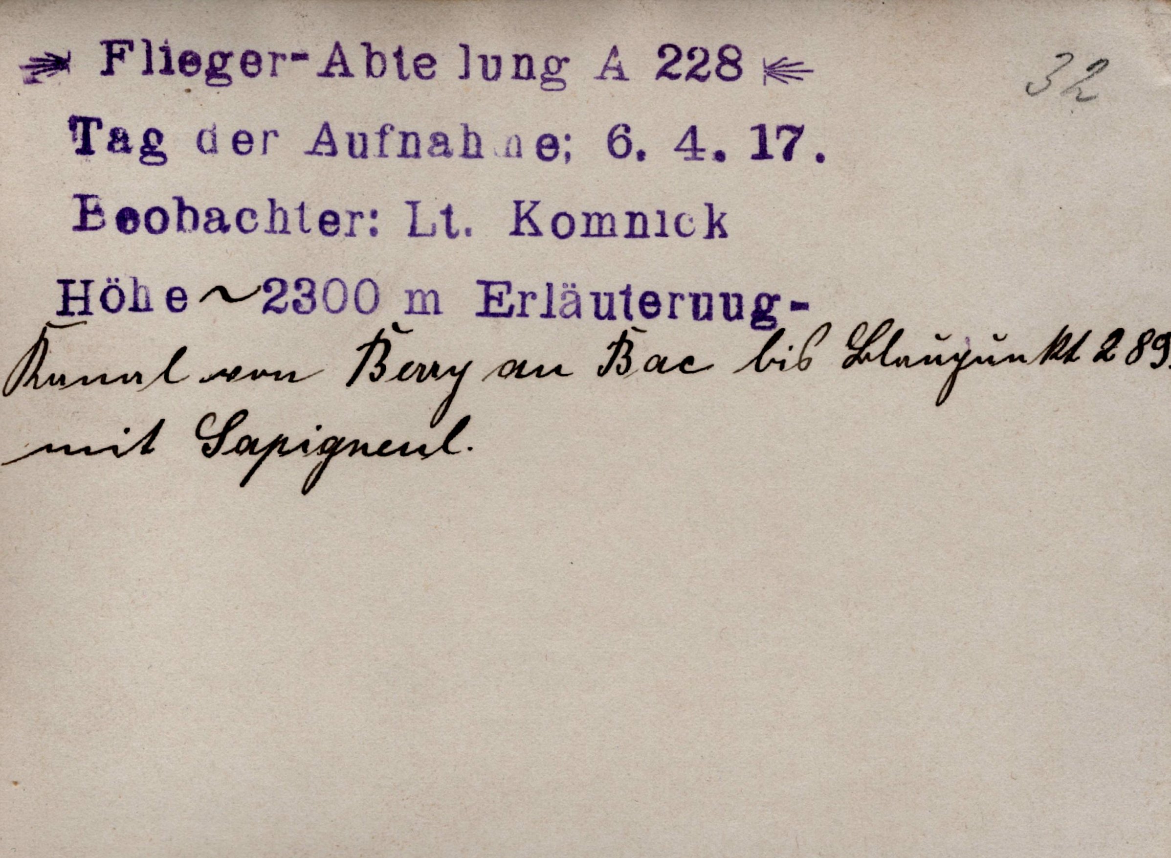 ww1 Sapigneul  6 4 1917. back.jpg