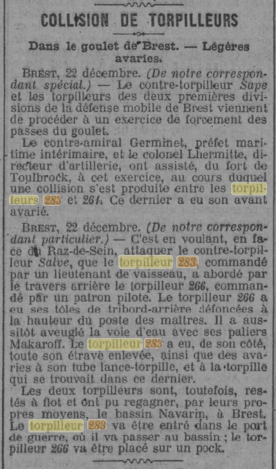 TORPILLEUR 283 TORPILLEUR 266 Le Journal 1904-12-23.jpg
