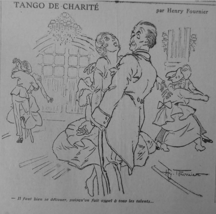 Bal de charité -dessin d'henry Fournier 1917 .JPG