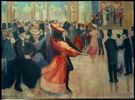Gerhardi, Ida 1862–1927-Tanzbild (nach früheren Studien),nach 1916-Öl auf Pappe, 36,5 x 48,5 cm-Privatbesitz-AKG3022410.jpg