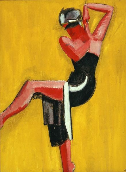 438px-Harald_Giersing,_Dancer_on_yellow_background,_1920_Funen's Art Museum Art museum in Odense.jpg