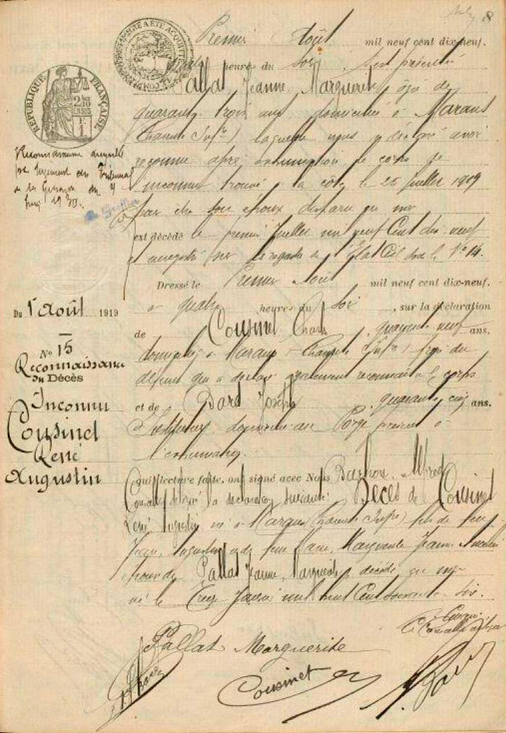 Le Ponge - Décès - 1919 - f° 8, n° 15 - .jpg