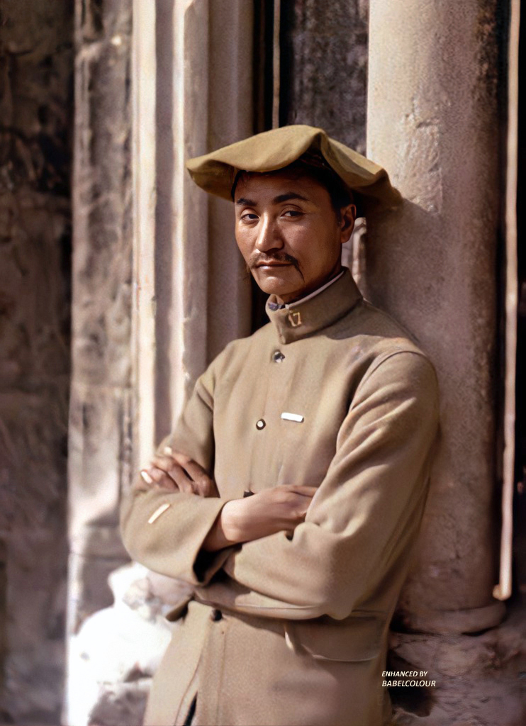 Sergent 17e régiment de Tirailleurs Indochinois, juin 1917.