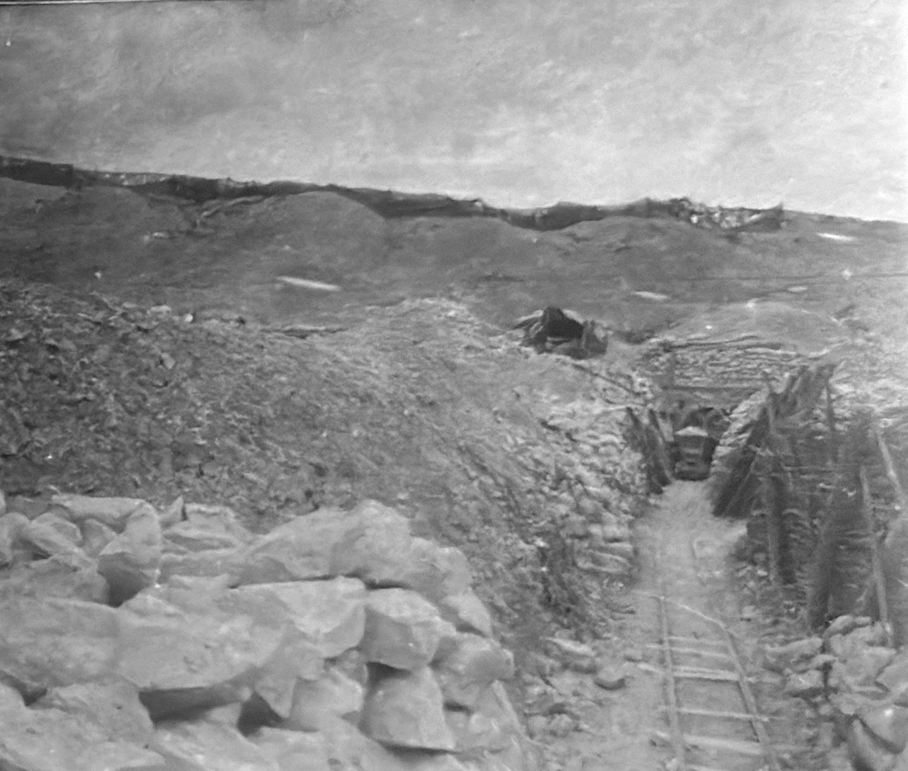 Berry Au Bac ww1. mine 1916 mine entrance track.photo.jpg