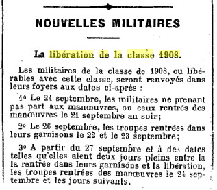 La Gazette du village, 1er août 1911.