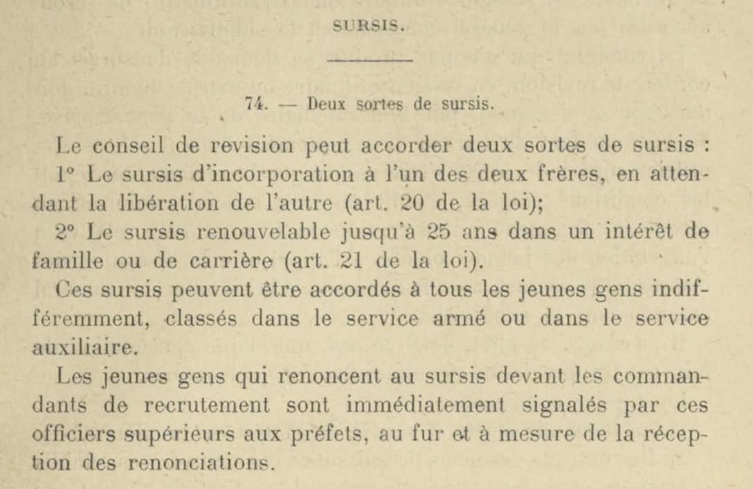 Bulletin officiel du ministère de la guerre - recrutement - mai 1911 - extrait p175.jpg