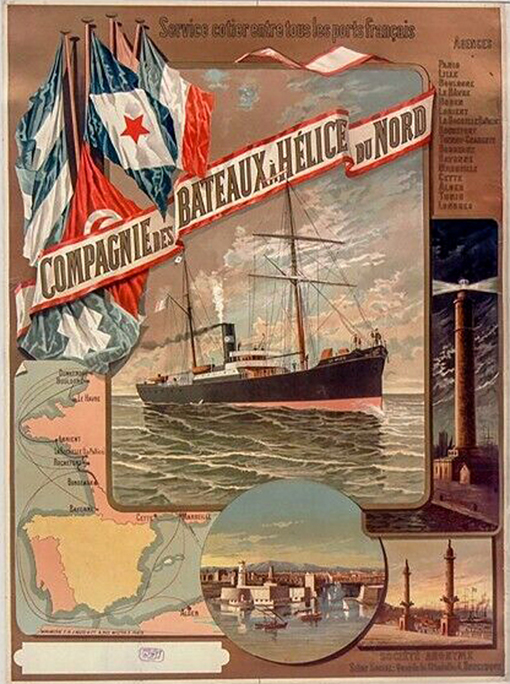 Compagnie générale des bateaux à vapeur à hélice du Nord - Affiche -  .jpg