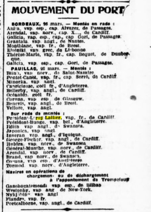 PRESIDENT LE ROY LALLIER La France de Bordeaux et du Sud Ouest 1916-03-27.jpg
